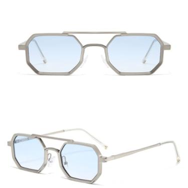 Imagem de VFDHN Óculos de Sol Steampunk Vintage Feminino Luxo Moda (3)