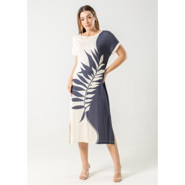 Imagem de Vestido Midi Silk Pau a Pique Azul Marinho