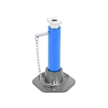 Imagem de Jack de simulação RC 6T ajustável em liga de alumínio suporte de levantamento pesado para carros de controle remoto Acessórios Ajuste universal Construção durável Design realista (Azul)