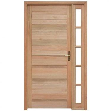 Imagem de Porta de Madeira Lambril 213x119cm com Batente 9,4cm Ewk P28 M33 Rondo