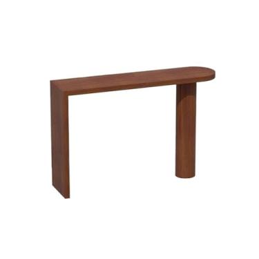 Imagem de Mesa de bar moderna ilha de madeira para casa mesa de jantar longa de cozinha para espaços estreitos (GG)