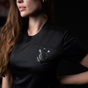 Imagem de Corinthians Shadow Edition Logo Gel 3D Feminina-Feminino