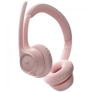Imagem de Headset Logitech Zone 300 Rosa Sem Fio 981-001411-c