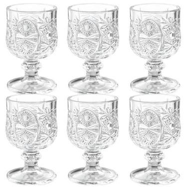 Imagem de Kit 6 Mini Copos Taça Dose Shot Licor Drink 45 Ml 6 Peças - Taça para 