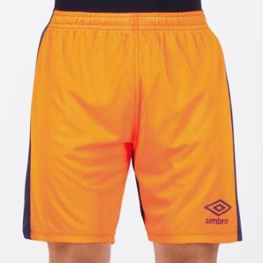 Imagem de Calção Umbro Raptor Laranja e Marinho-Masculino