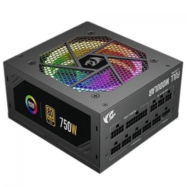 Imagem de Fonte Redragon RGPS, 750W, RGB, 80 Plus Gold, PFC Ativo, Full Modular,