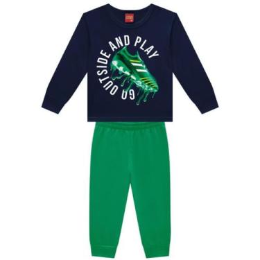 Imagem de Conjunto Kyly moletom flanelado infantil inverno 1 ao 8 TAMANHO:8COR:A