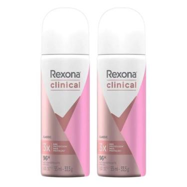Imagem de Kit C2 Desodorante Feminino Rexona Clinical Classic 55ml