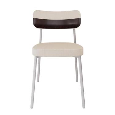 Imagem de Cadeira Alloa Fixa com 4 Pés 50 x 44,7 x 83,8 cm com 1 Unidade Branco/