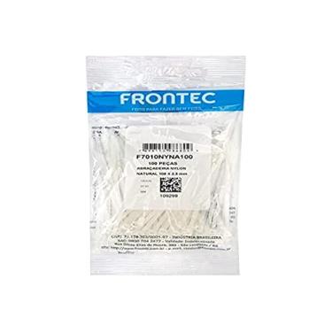 Imagem de Abraçadeira Nylon Natural 100 X 2,5Mm, Frontec, 100 Unidades