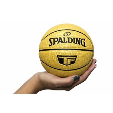 Imagem de Mini bola Spalding TF colecionável, microfibra, dourada, tamanho 1 - exclusivo Amazon