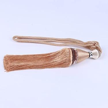 Imagem de Suportes de cortina China vento correia de cortina de poliéster pendurado orelha bola cortina de ligação acessórios de corda, T6,4 pcs