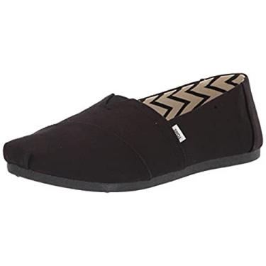 Imagem de TOMS Alpargata Reciclado Sem Cadarço Feminino, Preto liso, 9