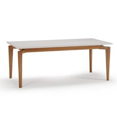 Imagem de Mesa para Sala de Jantar 160x90cm Columbia Seiva Móveis Champagne/Off White