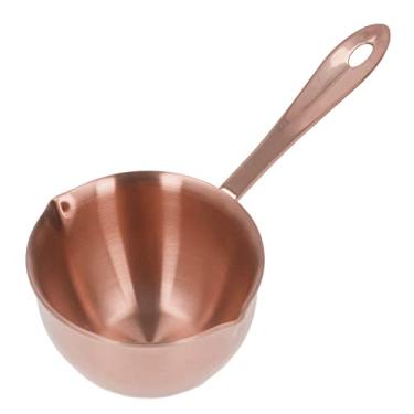 Imagem de QANYEGN Panela De Molho, Panela De Fusão De Aço Inoxidável, Vaporizador De Legumes Com Bicos Ideais Para Leite, Chocolate E óleo Quente.(Rosa ouro)
