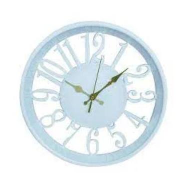 Imagem de Relógio De Parede Redondo Plástico 30,5 Cm X 30,5 Cm X 4,2 Cm - Yins