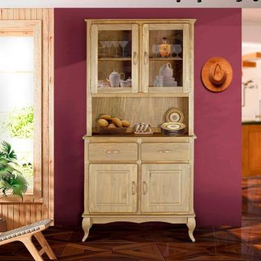 Imagem de Armário Rústico Arca e Oratório Madeira Maciça Marrom Shop JM