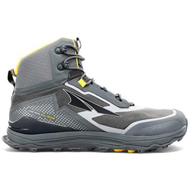 Imagem de ALTRA Men's AL0A4VQH Lone Peak All-WTHR Mid Trail Running Shoe, Gray/Yellow - 9.5 M US