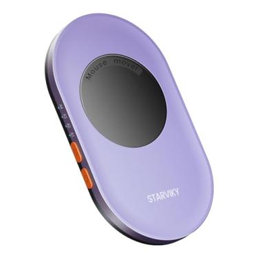 Imagem de STARVIKY Mouse mecânico com movimento ultrafino, com temporizador de corrida ajustável, agitador de mouse sem motorista silencioso (roxo claro)
