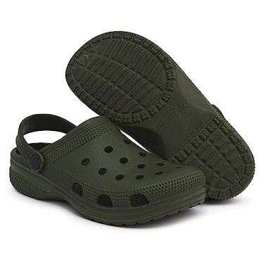 Imagem de Sandália Chinelo Babuche Conforto Ajustável Tipo Croc Baixa (37/38, Militar)