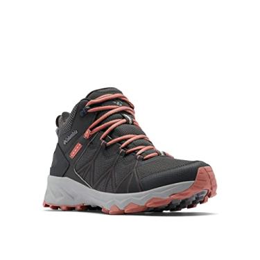 Imagem de Columbia Tênis de caminhada feminino Peakfreak II Mid Outdry, Cinza escuro/coral escuro, 38