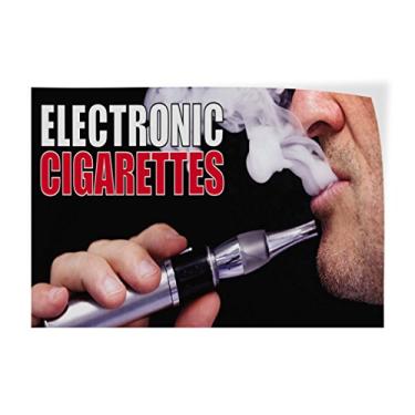 Imagem de Adesivo decalque de vinil cigarros eletrônicos placas de loja interna para anunciar - 23,5 cm x 61 cm,