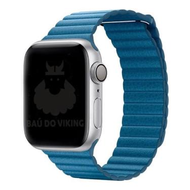 Imagem de Pulseira Loop Compatível com Apple Watch - Baú do Viking, 38-40, Azul 