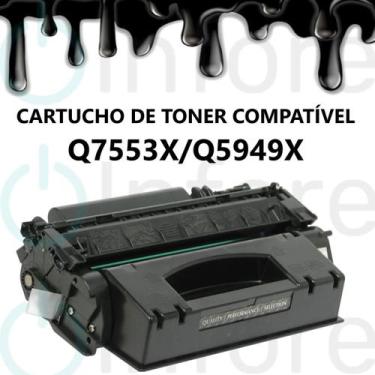 Imagem de Cartucho de Toner Q5949X Q7553X Compatível C/ 1160 1320 1320N 3390 339