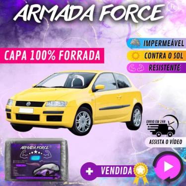 Imagem de Capa Cobrir Carro FIAT STILO 100% Forrada Armada Force 100% Impermeáve