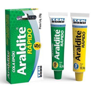 Imagem de Adesivo Cola Epóxi Rapido Araldite 5 Min 23G Tekbond