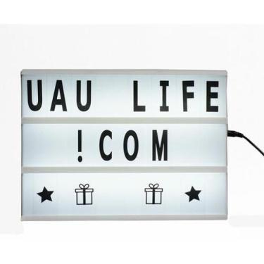 Imagem de Painel Luminária Led Cinema Light Box Letreiro 96 Caracteres - OEM