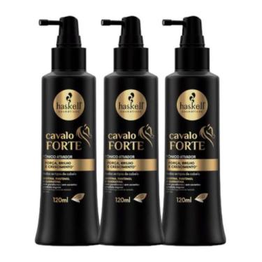 Imagem de kit 3 Haskell Cavalo Forte Tônico Ativador Força Brilho Crescimento 12
