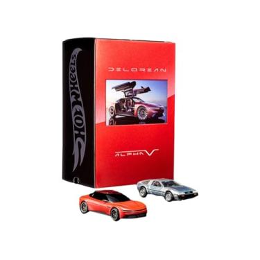 Imagem de Hot Wheels Collector Delorean DMC-12 & Alpha5 Set