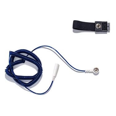 Imagem de Pulseira de aterramento, conecte a pulseira de aterramento ao cabo de aterramento da haste de aterramento e obtenha aterramento do jardim. Com isso você pode aterrar pulso