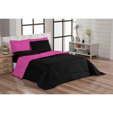 Imagem de Kit 6 Peças Ternura Queen Size Edredom Cobre Leito Matelado + Lençol -