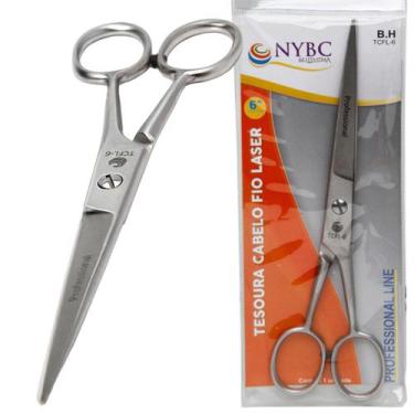 Imagem de Tesoura Cabelo Fio Laser 6" (15,2 cm) NYBC Beauty -Ergonômica e confor