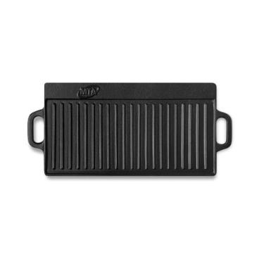 Imagem de Chapa Bifeteira Dupla Face Ferro Fundido 50 X 25 Cm Mta