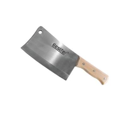 Imagem de Cutelo Com Furo Em Aço Manganês 8 Polegadas - Bestfer