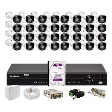 Imagem de Kit Intelbras 32 Vhd 1120b Full Color,dvr 32ch Mhdx 1232 2tb