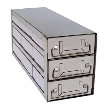 Imagem de Freezer Rack Solutions USA UFD-332-100 Rack vertical para freezer com gavetas, caixa e divisor (100 células), caixa 3 x 3