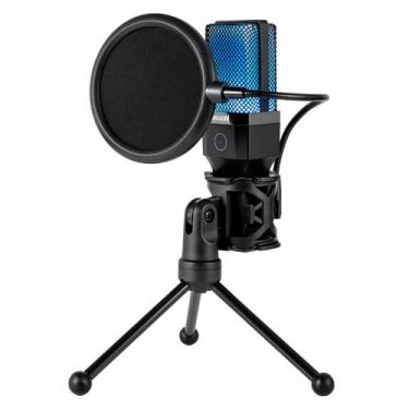 Imagem de Microfone Redragon Ande GM212 LED - Preto, preto