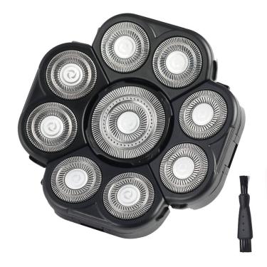 Imagem de Cabeças de reposição para barbeador elétrico masculino Auruveby 9 Blades