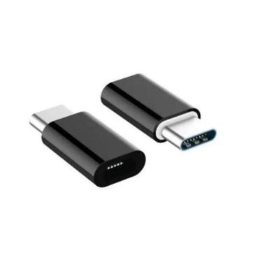 Imagem de Adaptador Micro Usb V8 Femêa Para Tipo-C Usb C Plug And Play Compacto - Kp-Hm003