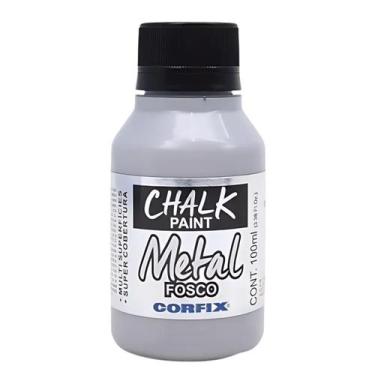 Imagem de Tinta Chalk Paint Metálica Fosca Corfix 100ml - 23111, 392 - PRATA