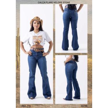 Imagem de Calça Jeans Nelore Country Feminina Flare , 36, Stone, Used
