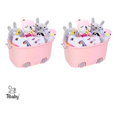 Imagem de Kit 2 Organizadores De Brinquedos, Livros E Lego tam P e M - Tibaby, R