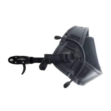 Imagem de Southland Archery Supply Auxílio de liberação de pulso ajustável para tiro com arco CNC alumínio para caça com arco composto para tiro ao alvo, mão direita ou esquerda (preto)