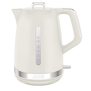 Imagem de Chaleira Elétrica Arno Soleil 1,7L Marfim SKET, Design Retrô, Base Giratória 360º, Bico de Precisão e Visores Laterais, 220V