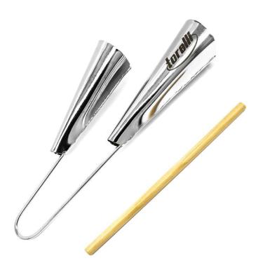 Imagem de Agogo Duplo Grande Cromado Torelli To016