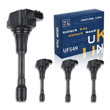 Imagem de 4 PCS UF549 Coils de ignição para Infiniti FX 37 50 GM (Y51) M37 Q60 Q70QX50 QX70 para 2006-2013 Nissan ALTIMA 370Z CUBE JUCK Kicks PATHFINDER IV 2007-2013 ROGUE SENTRA VERSAI II substituir C1696